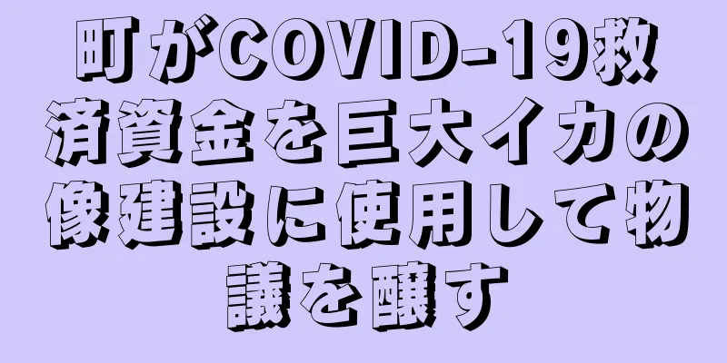 町がCOVID-19救済資金を巨大イカの像建設に使用して物議を醸す