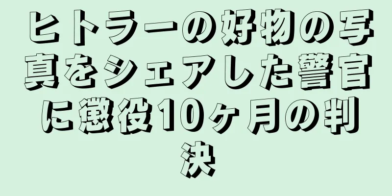 ヒトラーの好物の写真をシェアした警官に懲役10ヶ月の判決