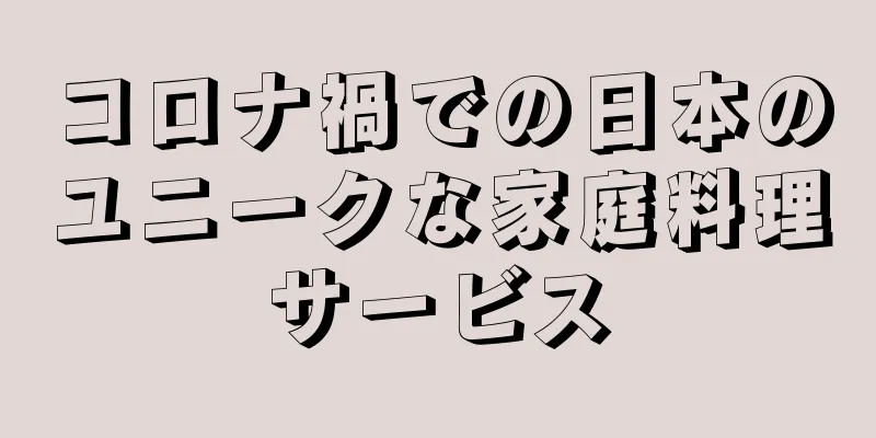 コロナ禍での日本のユニークな家庭料理サービス