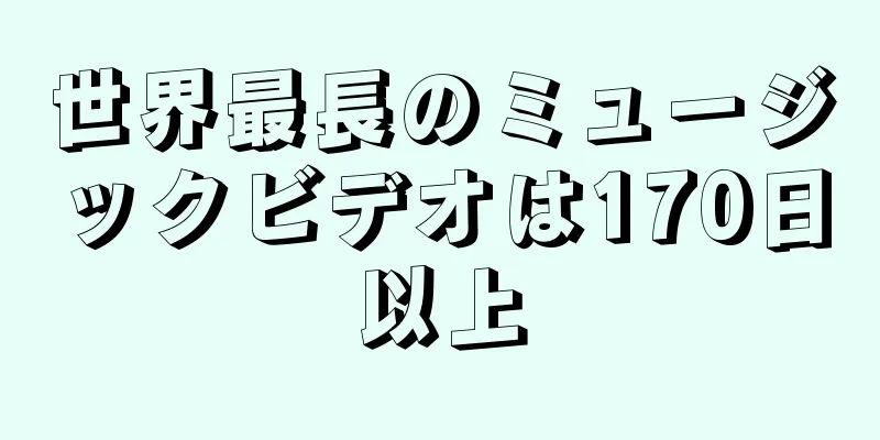 世界最長のミュージックビデオは170日以上