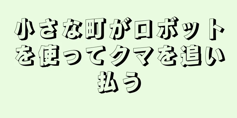 小さな町がロボットを使ってクマを追い払う