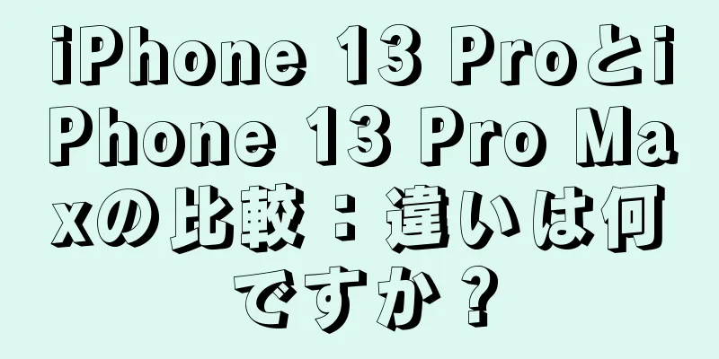iPhone 13 ProとiPhone 13 Pro Maxの比較：違いは何ですか？