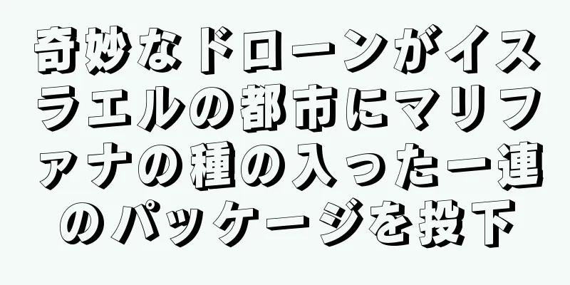 奇妙なドローンがイスラエルの都市にマリファナの種の入った一連のパッケージを投下