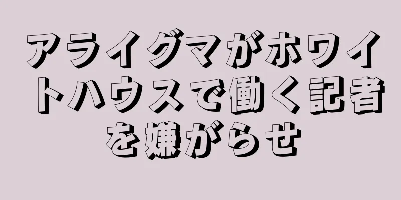 アライグマがホワイトハウスで働く記者を嫌がらせ