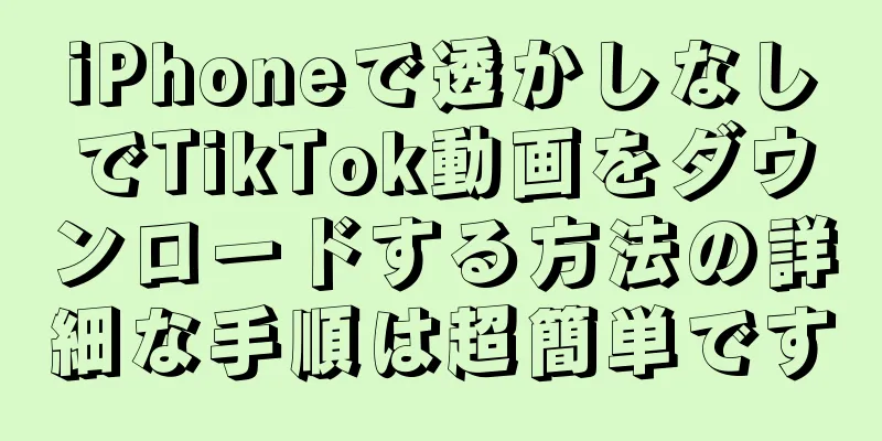 iPhoneで透かしなしでTikTok動画をダウンロードする方法の詳細な手順は超簡単です