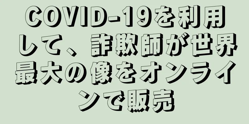 COVID-19を利用して、詐欺師が世界最大の像をオンラインで販売