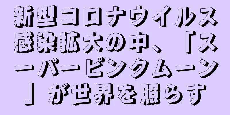 新型コロナウイルス感染拡大の中、「スーパーピンクムーン」が世界を照らす