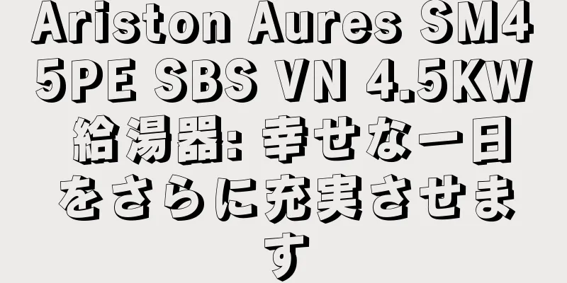 Ariston Aures SM45PE SBS VN 4.5KW 給湯器: 幸せな一日をさらに充実させます