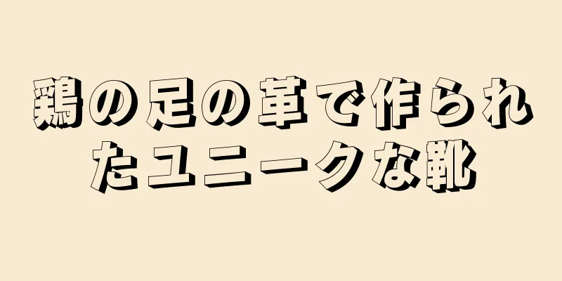 鶏の足の革で作られたユニークな靴