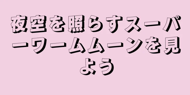 夜空を照らすスーパーワームムーンを見よう