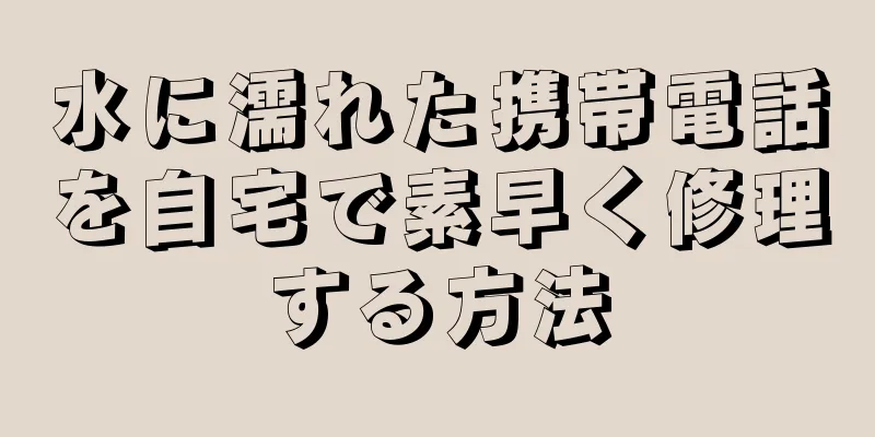 水に濡れた携帯電話を自宅で素早く修理する方法