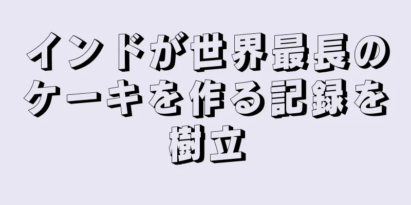 インドが世界最長のケーキを作る記録を樹立