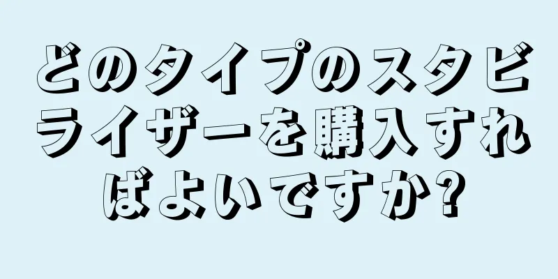 どのタイプのスタビライザーを購入すればよいですか?