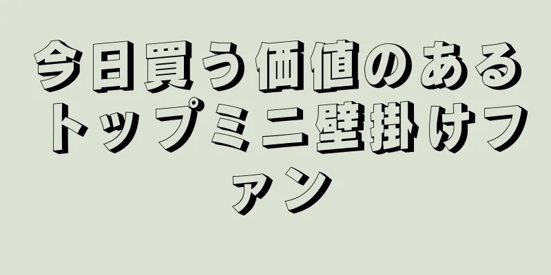 今日買う価値のあるトップミニ壁掛けファン