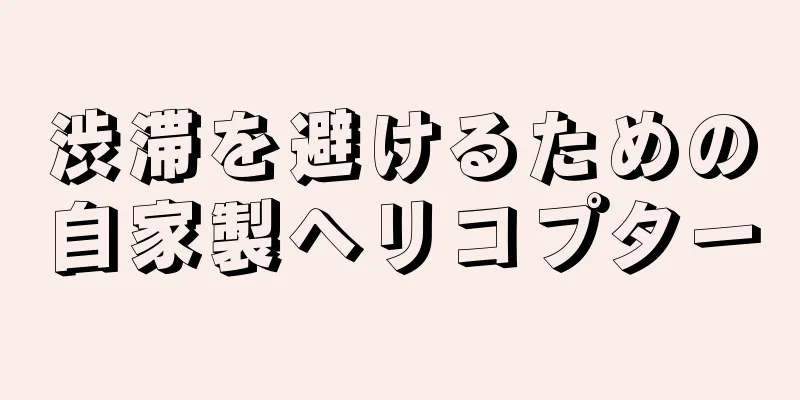 渋滞を避けるための自家製ヘリコプター