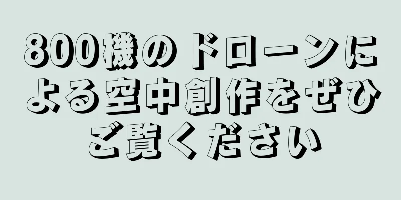 800機のドローンによる空中創作をぜひご覧ください