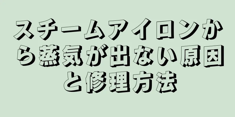スチームアイロンから蒸気が出ない原因と修理方法