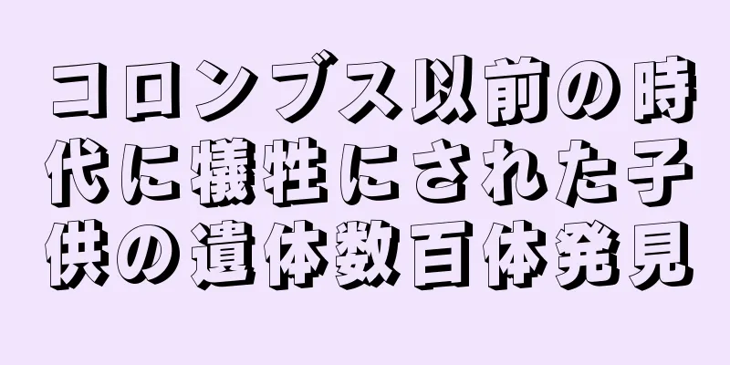 コロンブス以前の時代に犠牲にされた子供の遺体数百体発見