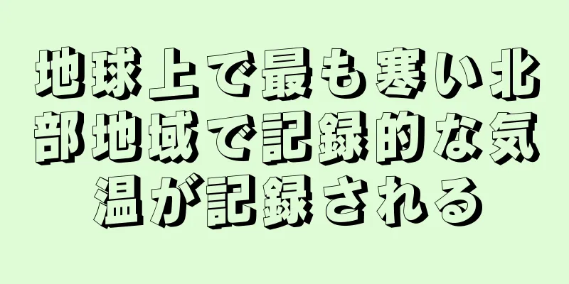 地球上で最も寒い北部地域で記録的な気温が記録される