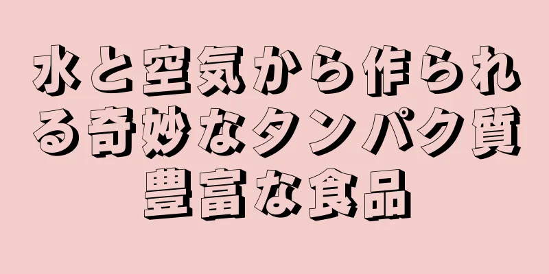 水と空気から作られる奇妙なタンパク質豊富な食品