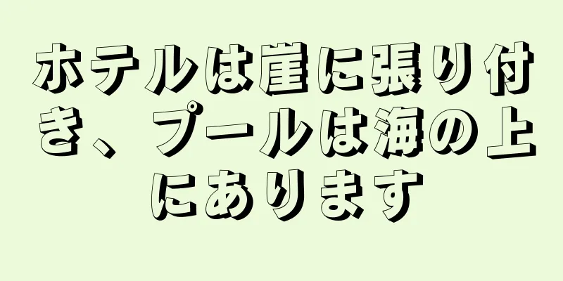 ホテルは崖に張り付き、プールは海の上にあります