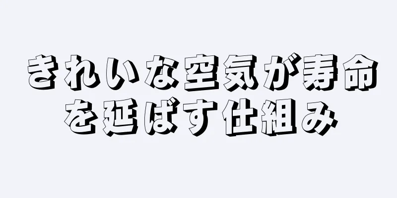 きれいな空気が寿命を延ばす仕組み