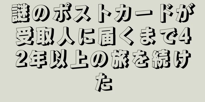 謎のポストカードが受取人に届くまで42年以上の旅を続けた