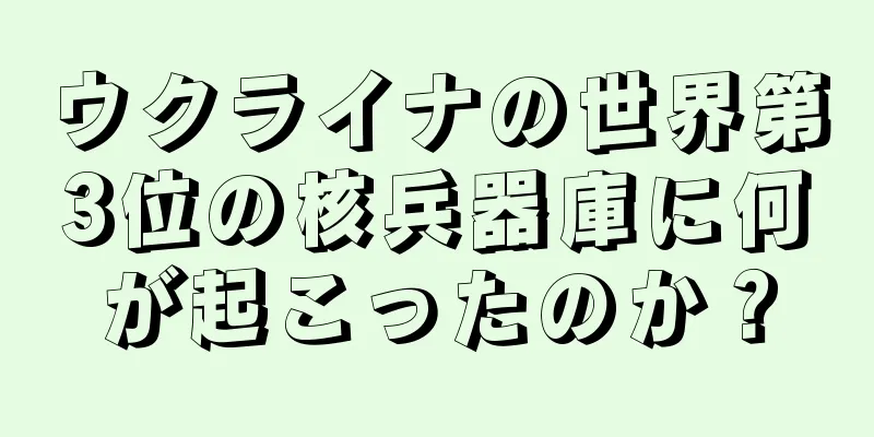 ウクライナの世界第3位の核兵器庫に何が起こったのか？