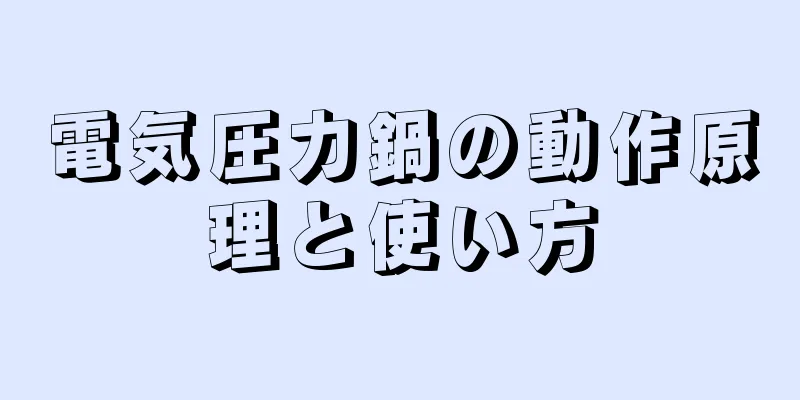 電気圧力鍋の動作原理と使い方
