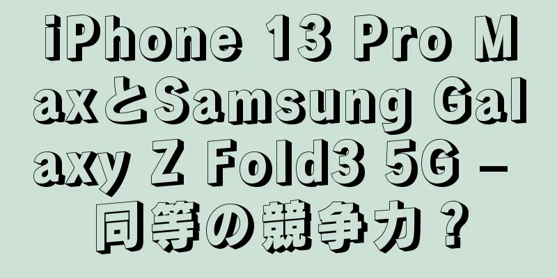 iPhone 13 Pro MaxとSamsung Galaxy Z Fold3 5G – 同等の競争力？
