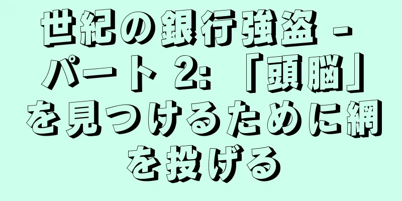 世紀の銀行強盗 - パート 2: 「頭脳」を見つけるために網を投げる