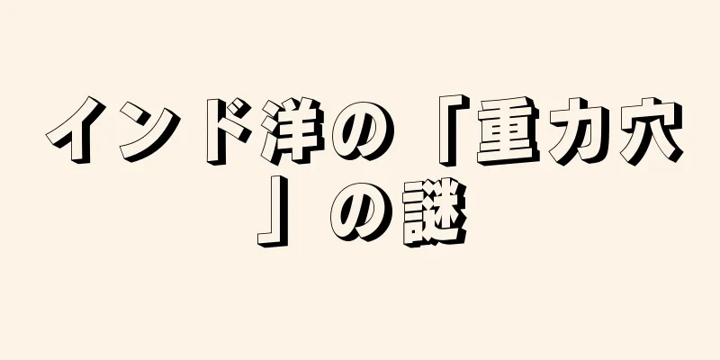 インド洋の「重力穴」の謎
