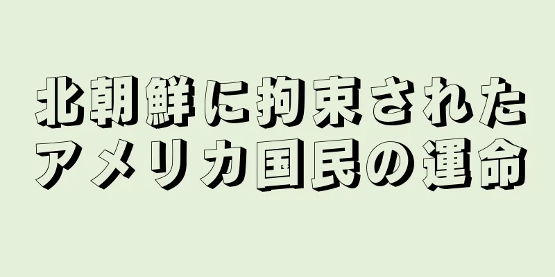北朝鮮に拘束されたアメリカ国民の運命