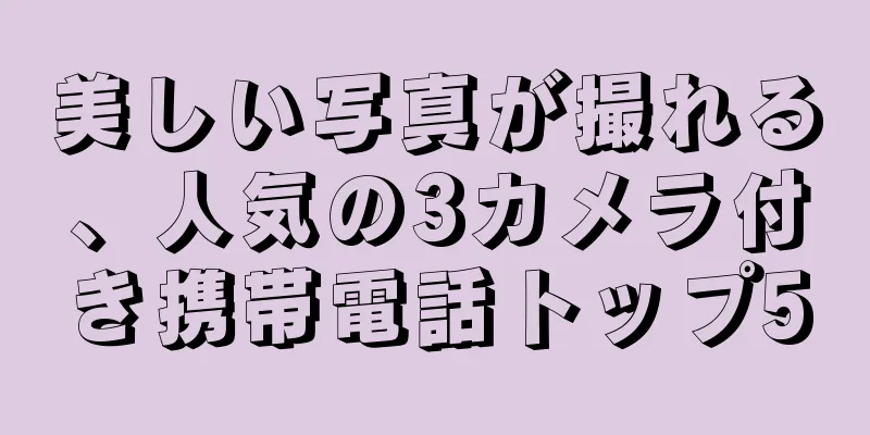 美しい写真が撮れる、人気の3カメラ付き携帯電話トップ5