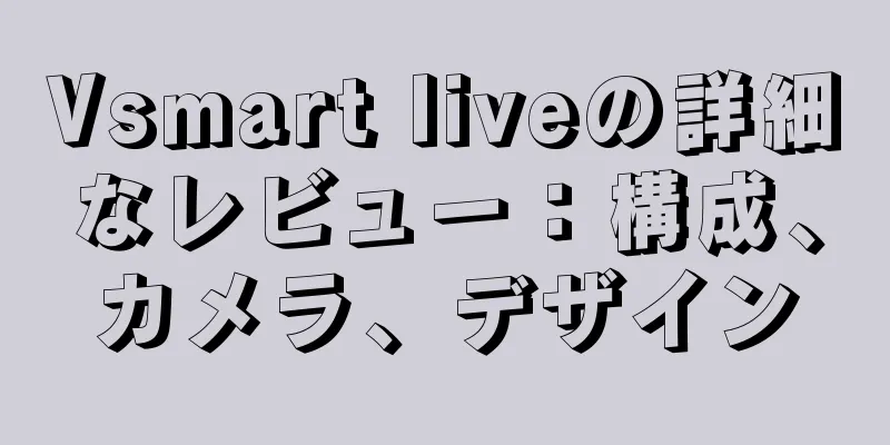 Vsmart liveの詳細なレビュー：構成、カメラ、デザイン