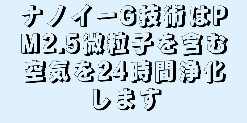 ナノイーG技術はPM2.5微粒子を含む空気を24時間浄化します