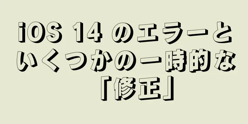 iOS 14 のエラーといくつかの一時的な「修正」