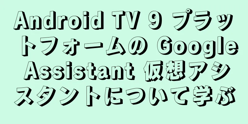 Android TV 9 プラットフォームの Google Assistant 仮想アシスタントについて学ぶ