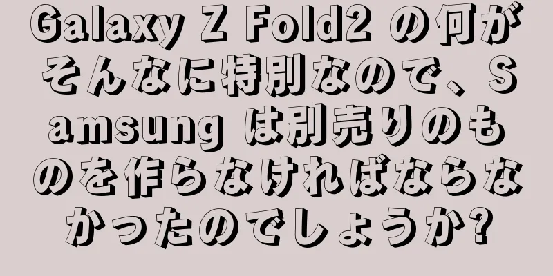 Galaxy Z Fold2 の何がそんなに特別なので、Samsung は別売りのものを作らなければならなかったのでしょうか?
