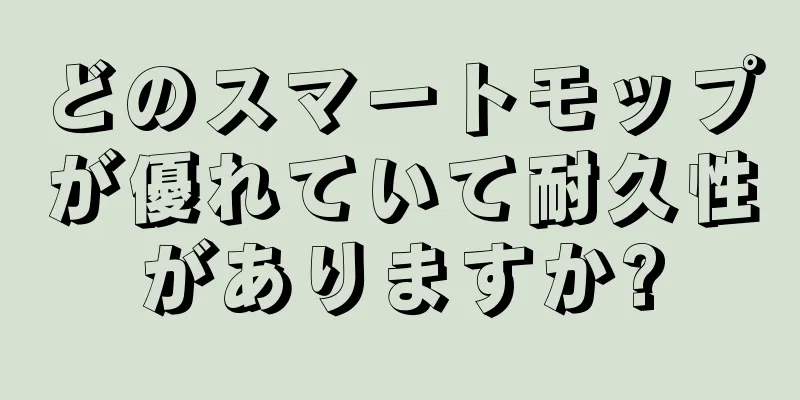 どのスマートモップが優れていて耐久性がありますか?