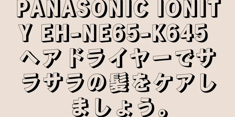 PANASONIC IONITY EH-NE65-K645 ヘアドライヤーでサラサラの髪をケアしましょう。