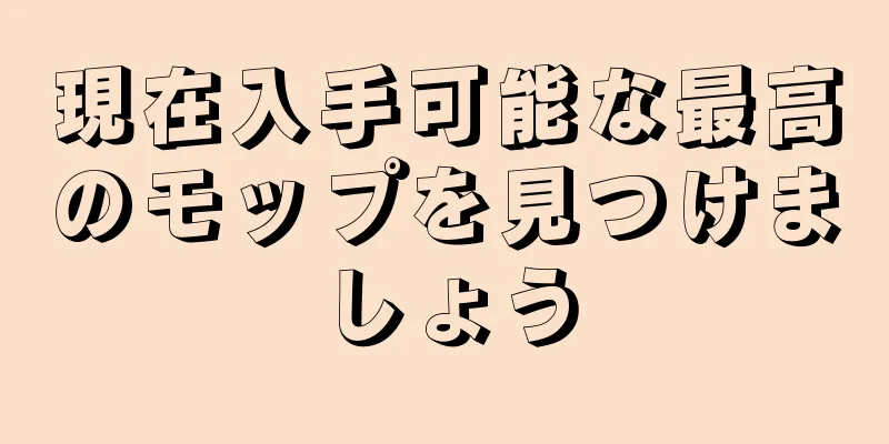 現在入手可能な最高のモップを見つけましょう