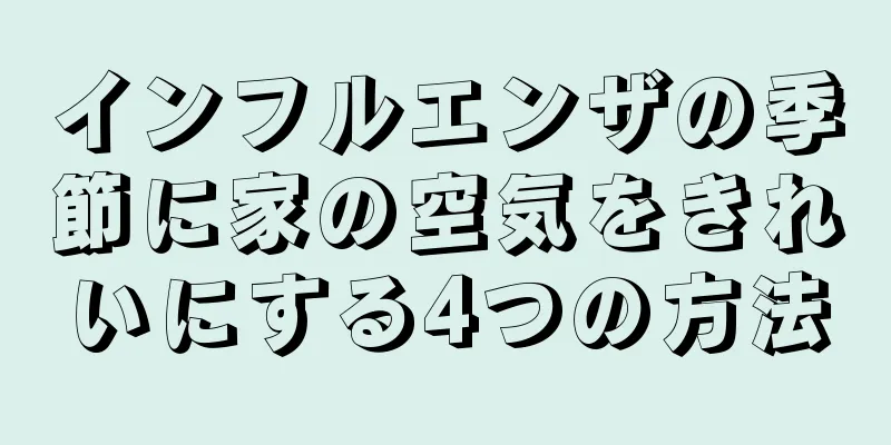 インフルエンザの季節に家の空気をきれいにする4つの方法