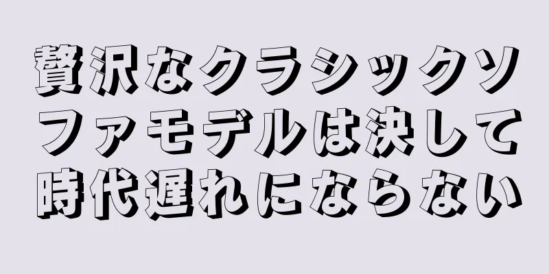 贅沢なクラシックソファモデルは決して時代遅れにならない