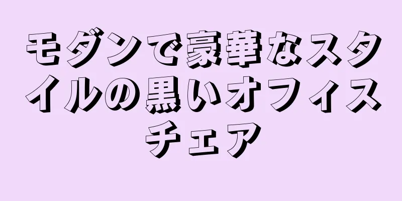 モダンで豪華なスタイルの黒いオフィスチェア