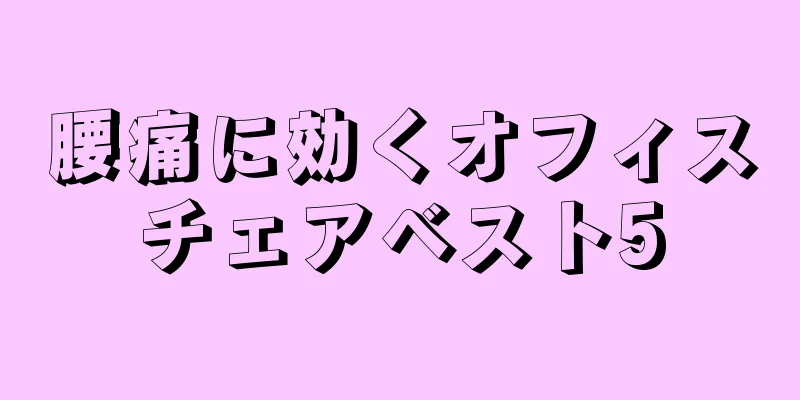 腰痛に効くオフィスチェアベスト5