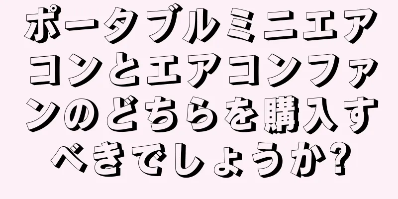 ポータブルミニエアコンとエアコンファンのどちらを購入すべきでしょうか?