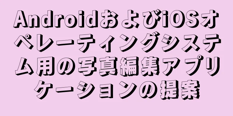 AndroidおよびiOSオペレーティングシステム用の写真編集アプリケーションの提案