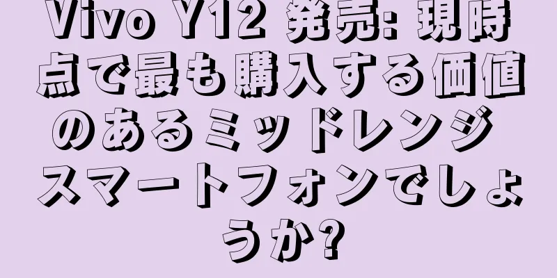 Vivo Y12 発売: 現時点で最も購入する価値のあるミッドレンジ スマートフォンでしょうか?