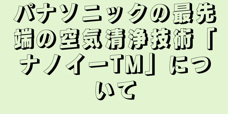パナソニックの最先端の空気清浄技術「ナノイーTM」について